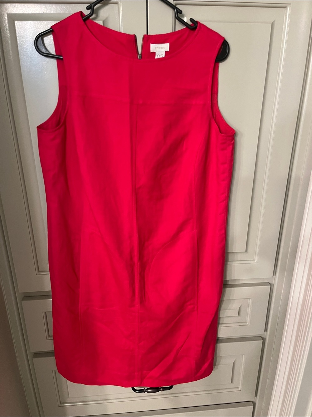 NWT ChicosSleeveless Hot Pink Shift Dress